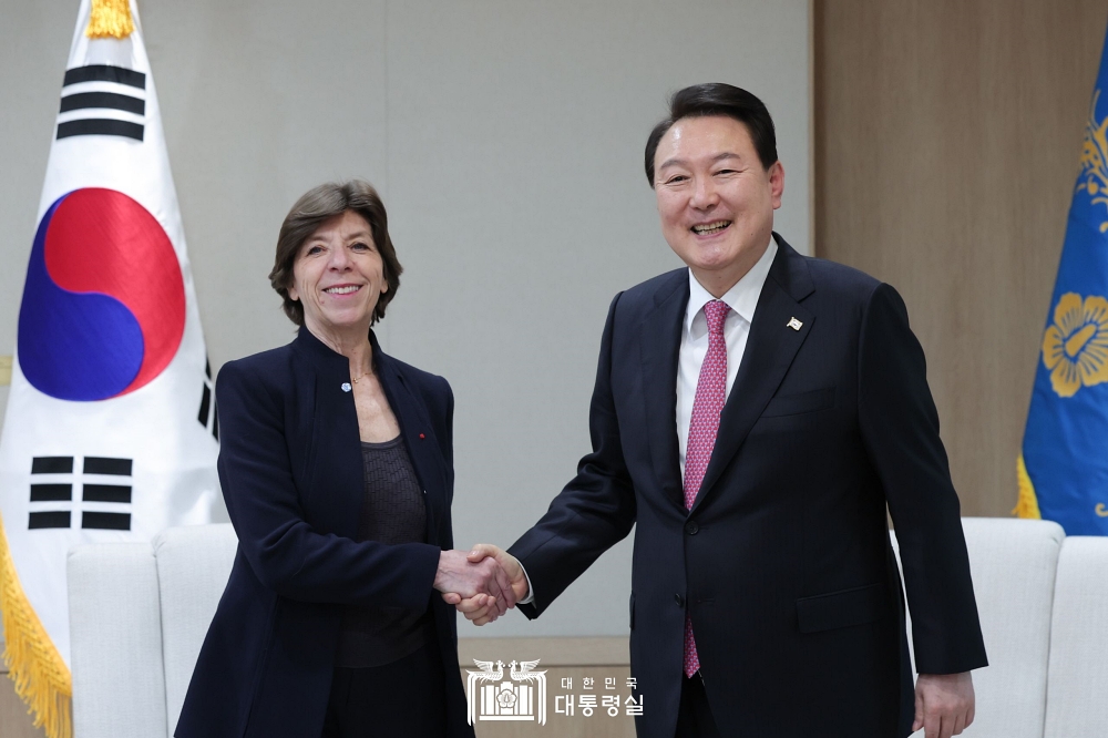 윤석열 대통령, 캐나다·프랑스 외교장관 접견