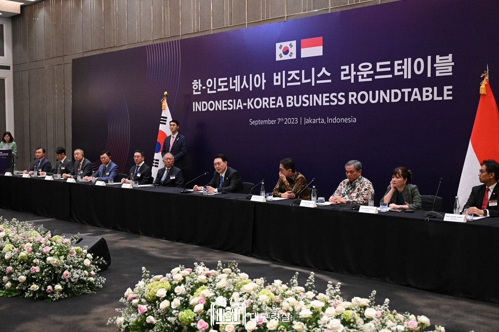 윤석열 대통령, 한-인도네시아 비즈니스 라운드테이블 참석