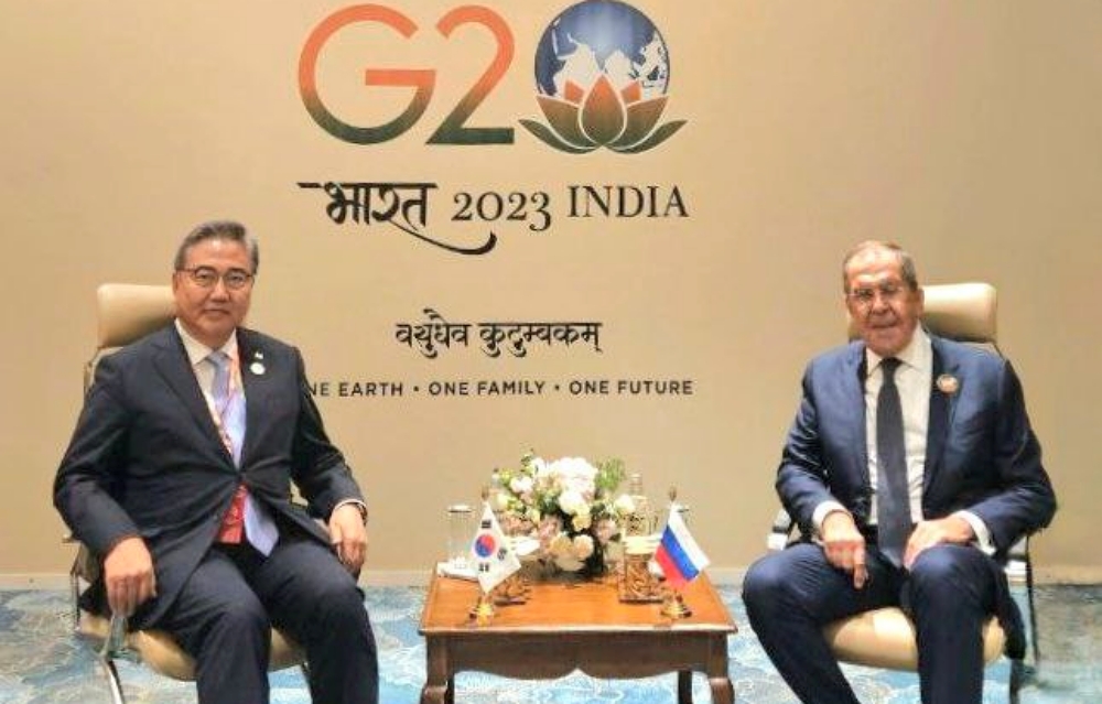 박진 장관, G20 정상회의 계기 러시아 라브로프 외교장관 면담